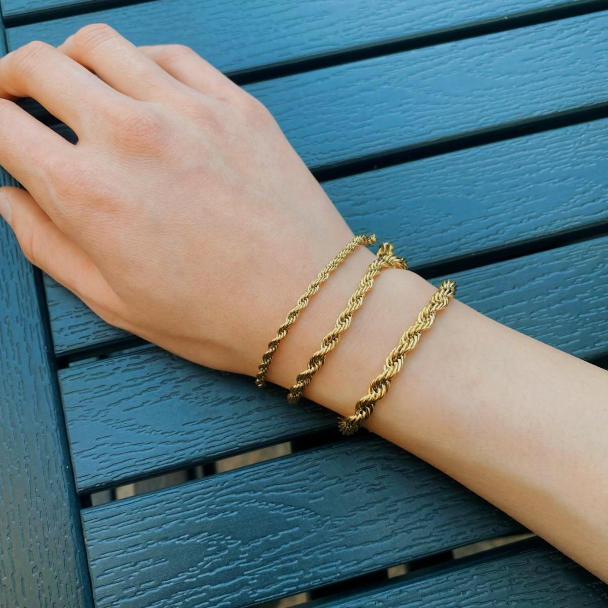 Set couple bracelets, Stainless Steel bracelets, Twist Rope Chain Bracelets Set for Couples – Perfect Gift for Friends, Family, and Loved Ones
