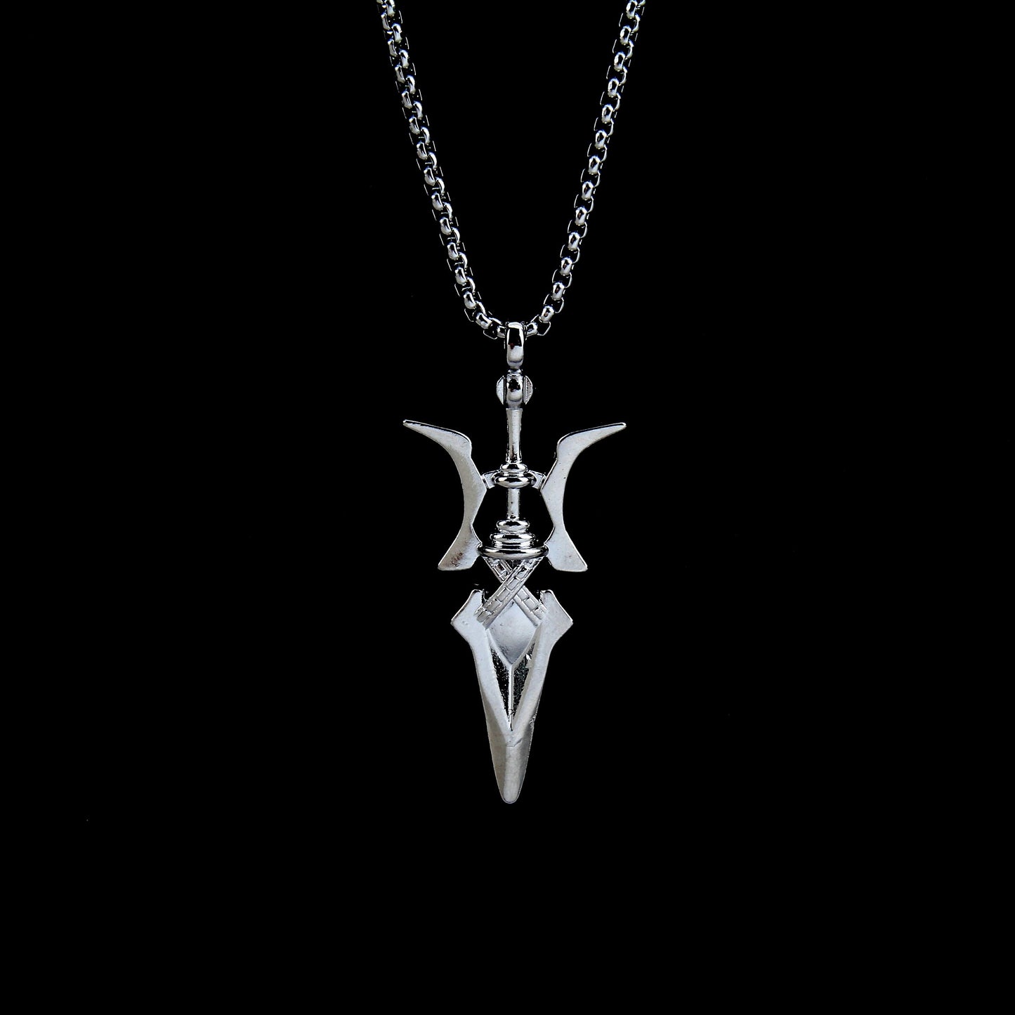 HN037:Hip-Hop Style Necklace, Poseidon Trident Necklace for Women and Men