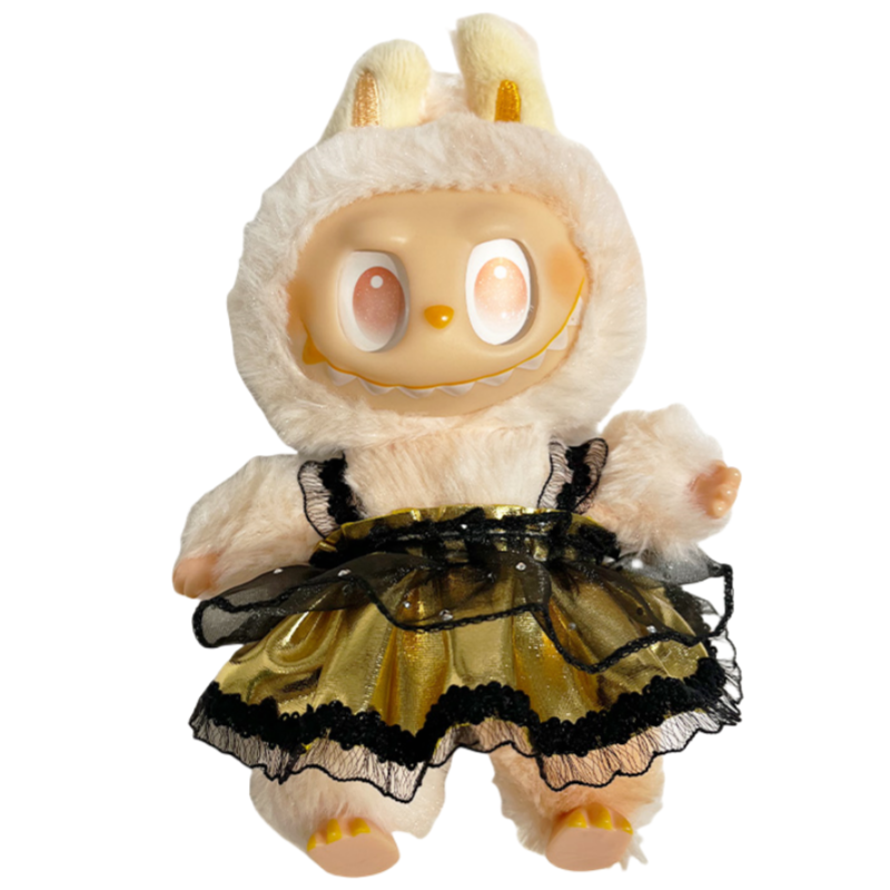 Handemade Labubu Heart Dress Outfit with Accessories