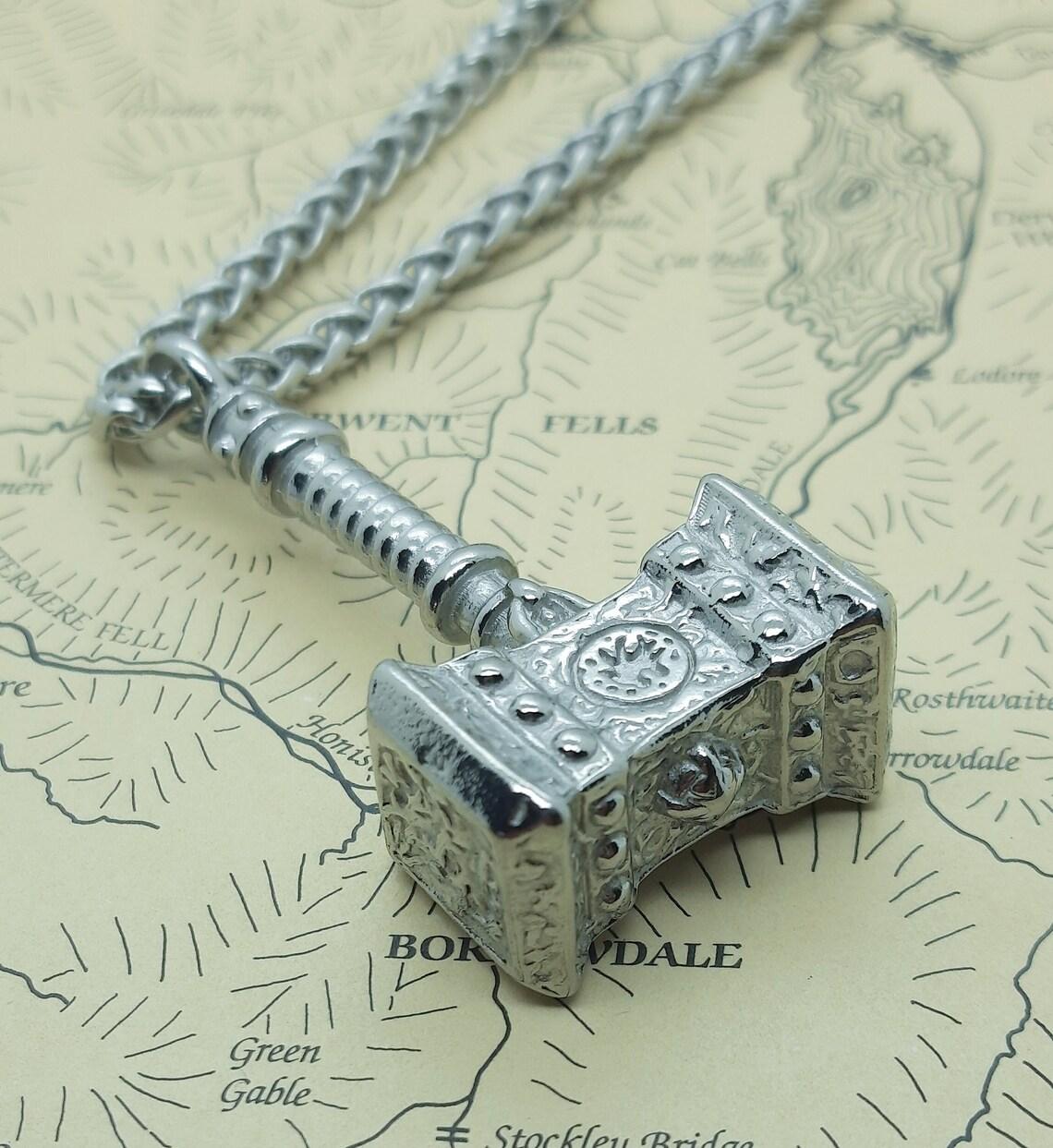 HN007:Hip-Hop Style Necklace,,Thors Hammer Necklace for Women and Men