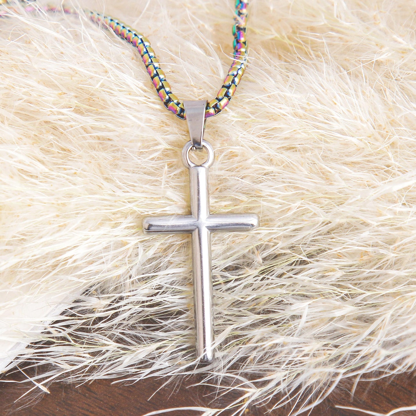 Colorful Box Chain with Different Pendant Necklace – Stainless Steel, Various Pendant, Unique and Elegant Statement Jewelry, Simple and Cool, Trendy Jewelry for Daily Wear