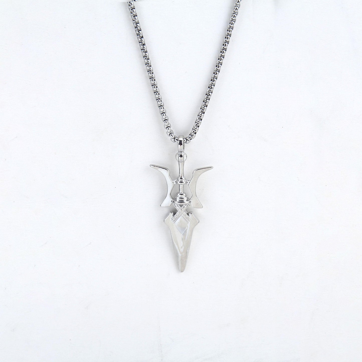 HN037:Hip-Hop Style Necklace, Poseidon Trident Necklace for Women and Men