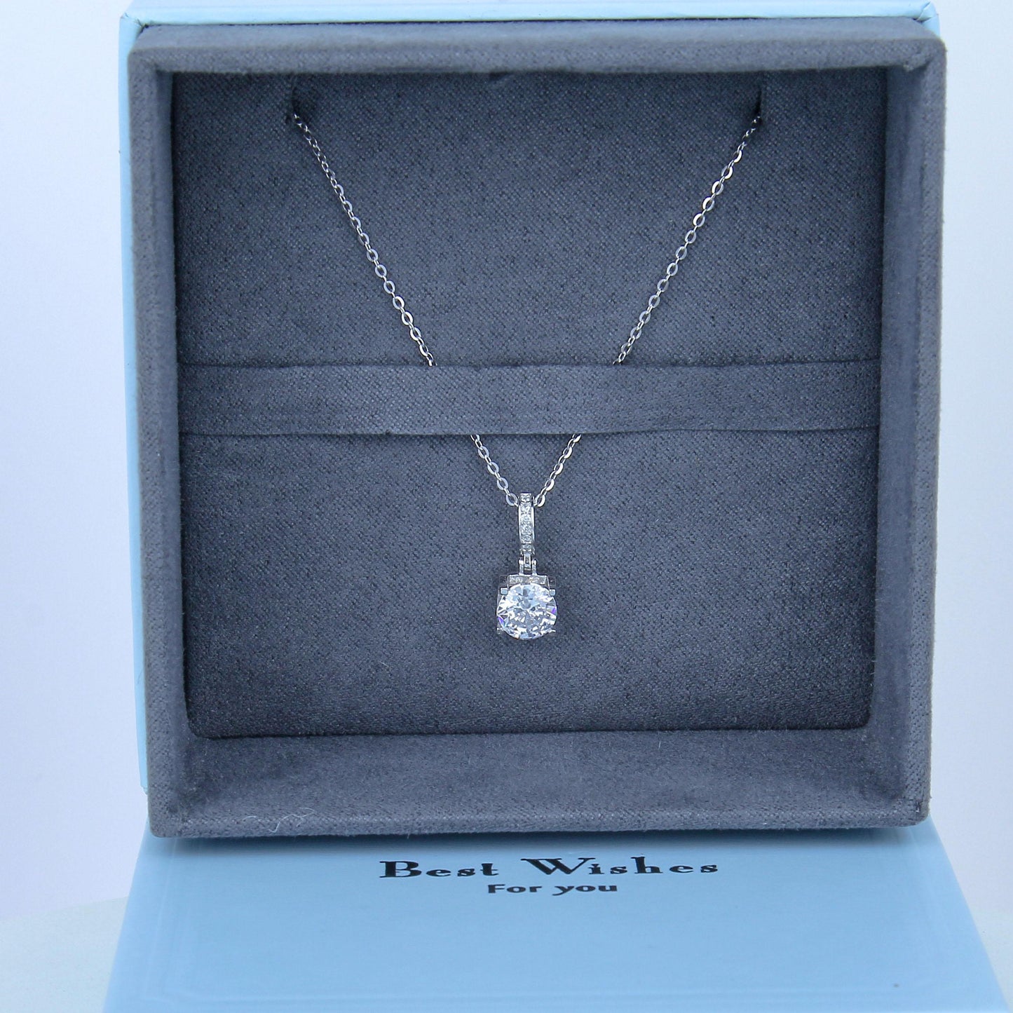 S925 stud set/ Minimalist Design Zircon Jewelry Set for Women-Sterling Silver, Four-prong Set, Necklace and Earring Includes, Simple and Classic ,Dainty Gifts for Mom Daughter Girlfriend.