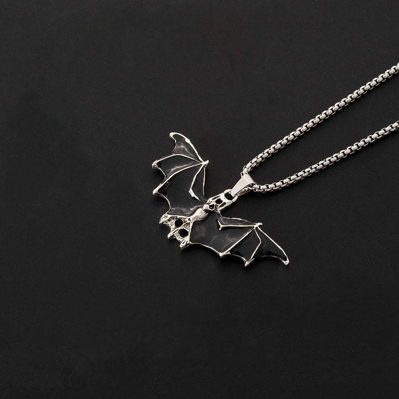 HN069:Hip-Hop Style Necklace,Vampire Bat of Balkan Pendent Necklace For Women And Men