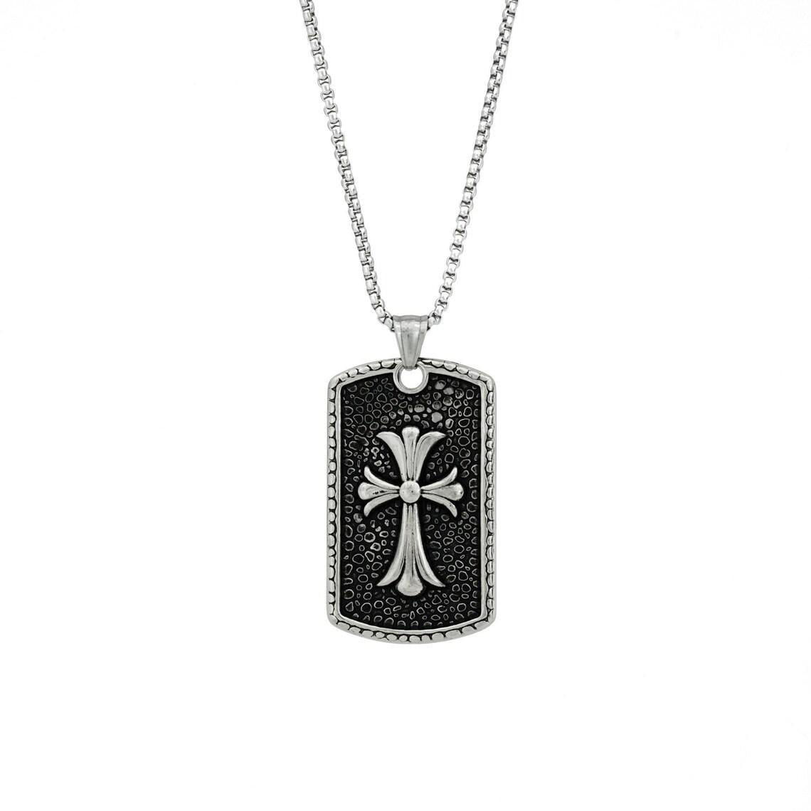 HN027:Hip-Hop Style Necklace, Cross Design Necklace for Women and Men