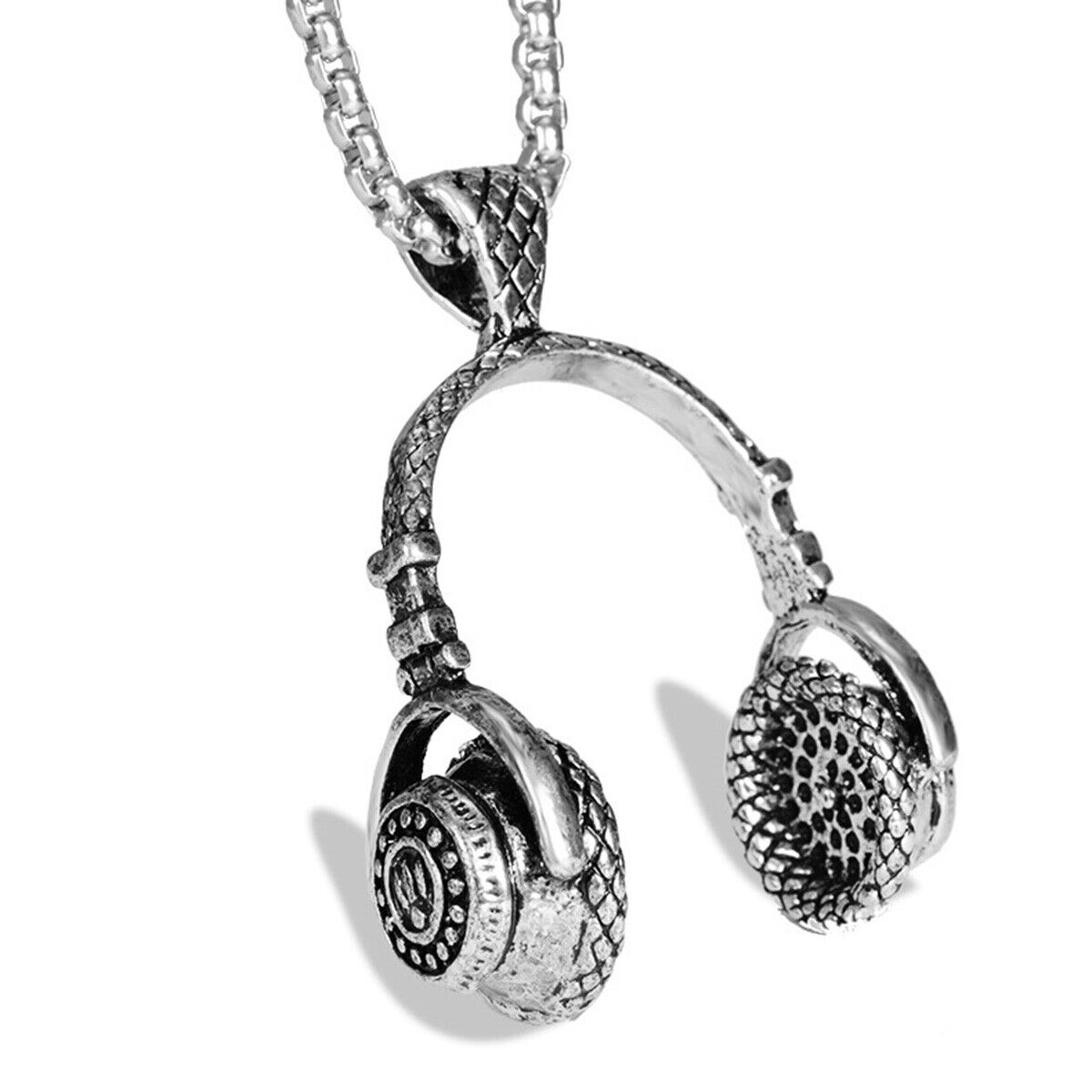 HN031:Hip-Hop Style Necklace, Music Earphone Earphone Pendant Necklace for Women and Men
