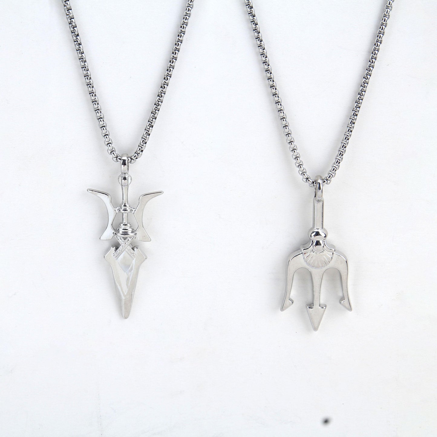 HN037:Hip-Hop Style Necklace, Poseidon Trident Necklace for Women and Men