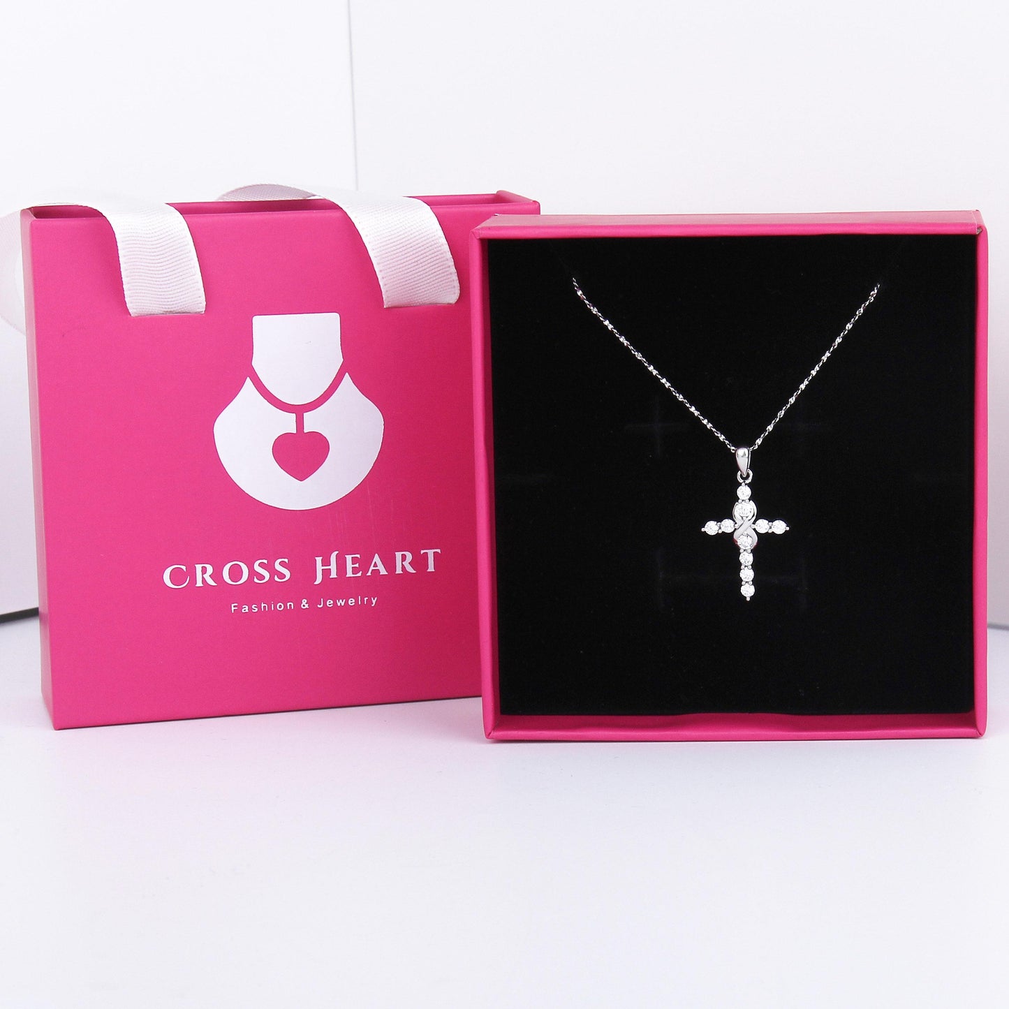 Women's S925 Sterling Silver Cross Necklace Collection – Timeless and Elegant Designs, Available in 15 Distinct Styles, Perfect for Everyday Wear or Special Occasions, Ideal Gift.