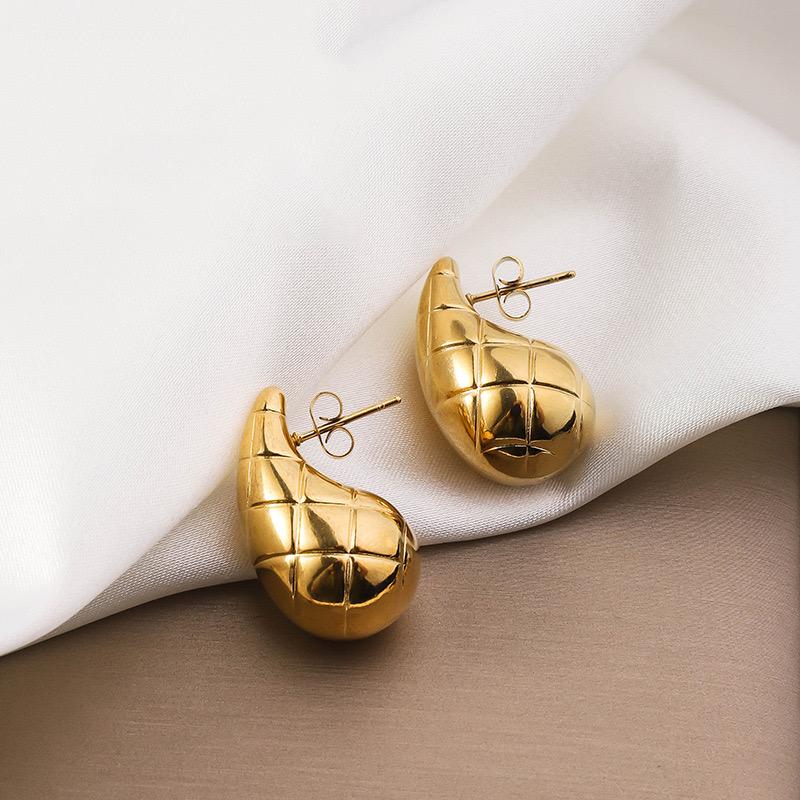 Teardrop Earlobe Earrings with difrient designs – Stainless Steel, Nontarnish earring,Piercing Jewelry for Women,Waterproof ,Color Not Fade