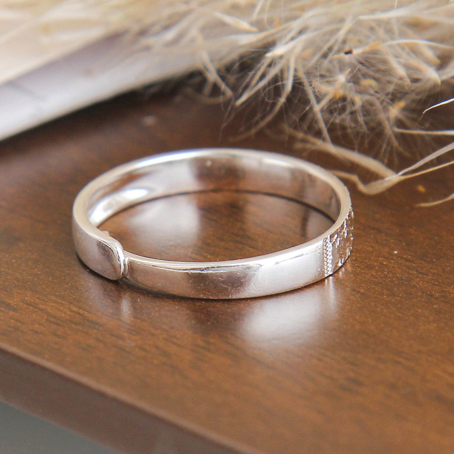 S925 Intricate Textured Silver Ring - Sterling Silver, Detailed Engraved Patterns, Simple Yet Elegant Design, Timeless Fashion Jewelry, Perfect for Daily Wear and Special Occasions
