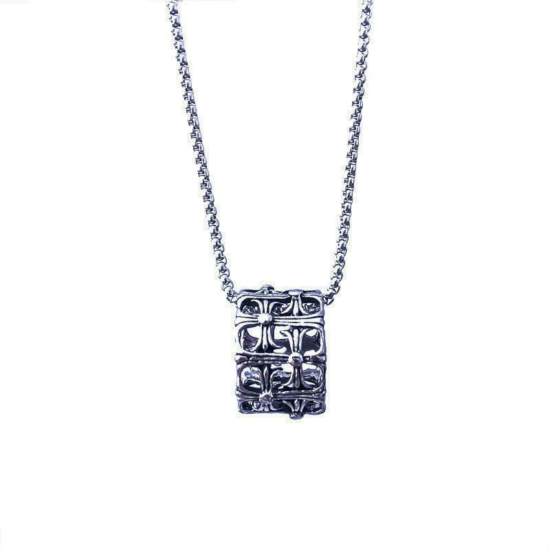HN078:Hip-Hop Style Necklace, cross Pendent Necklace For Women And Men