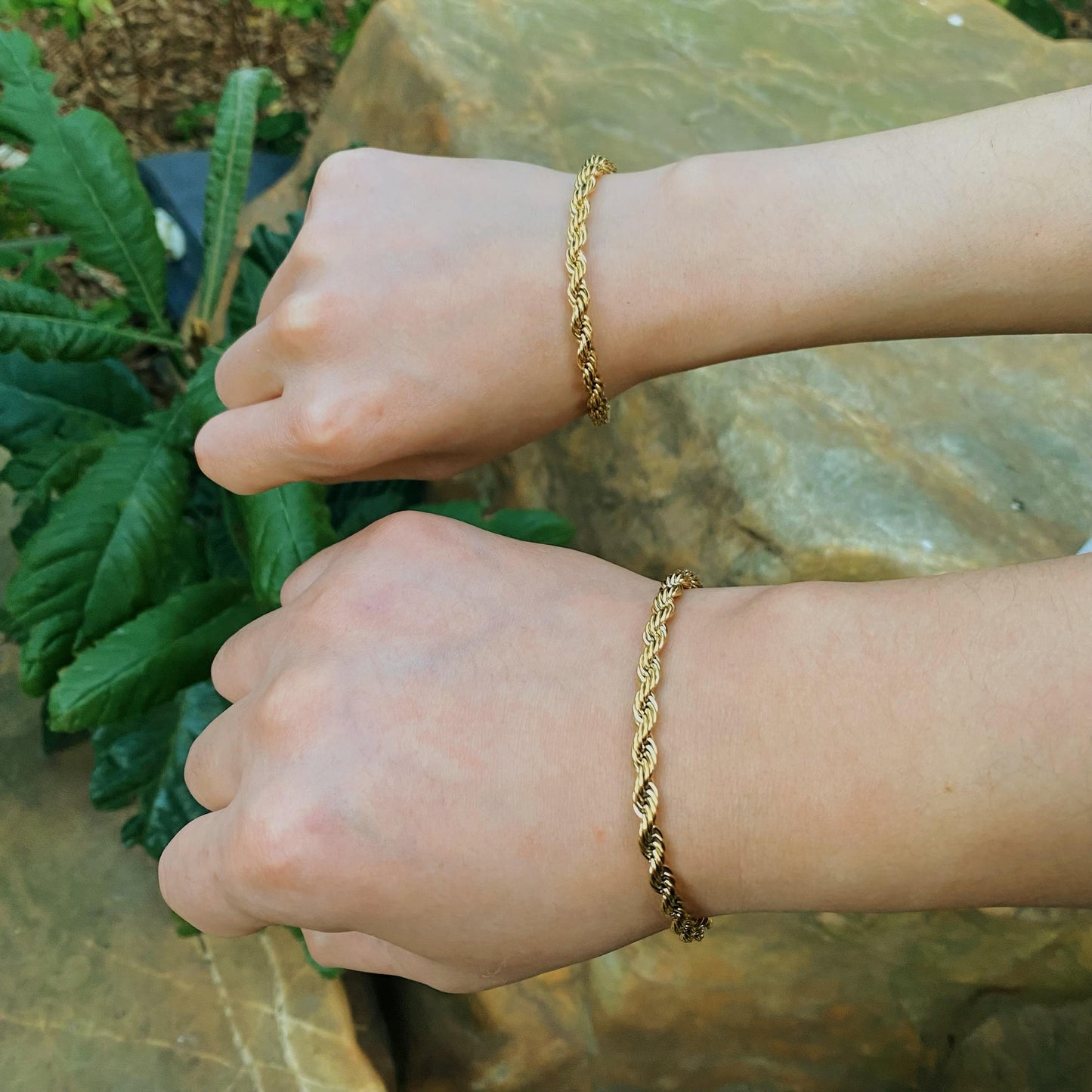 Set couple bracelets, Stainless Steel bracelets, Twist Rope Chain Bracelets Set for Couples – Perfect Gift for Friends, Family, and Loved Ones