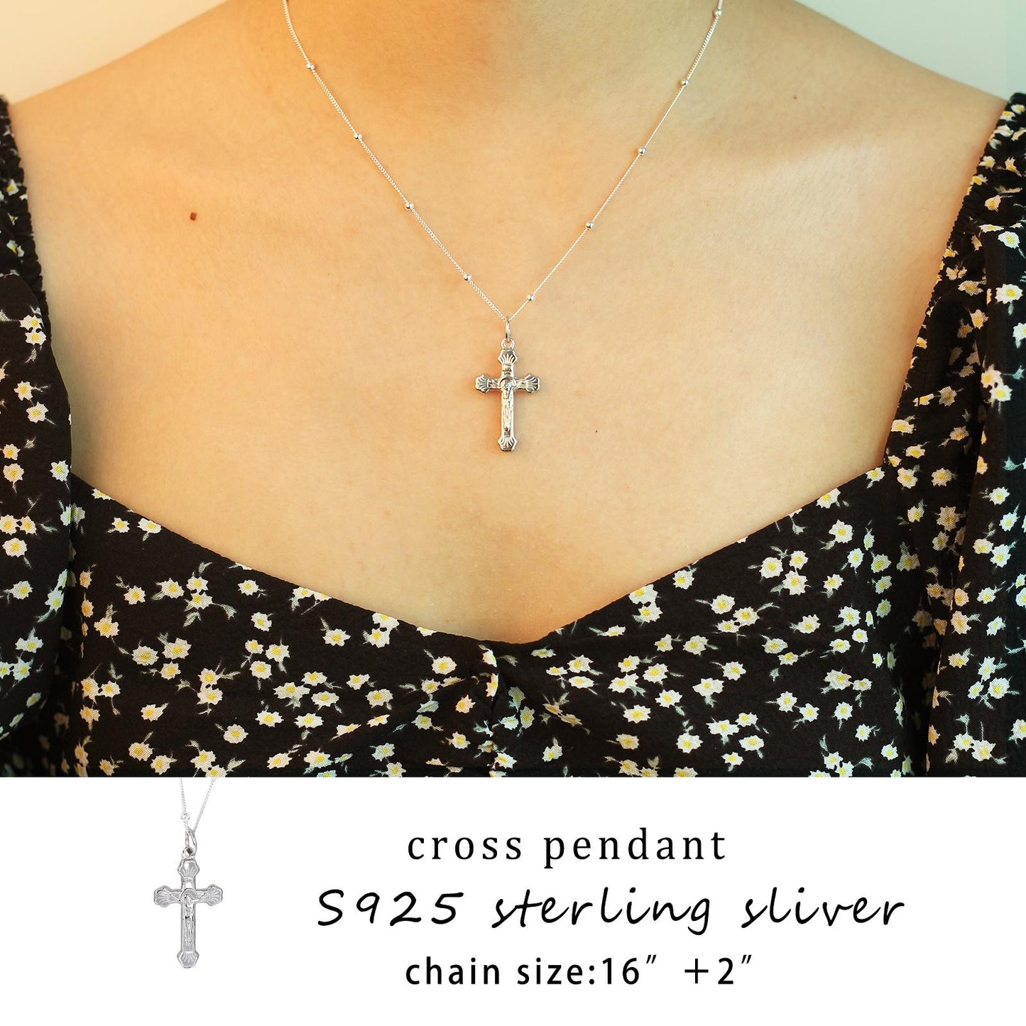 Women's S925 Sterling Silver Cross Necklace Collection – Timeless and Elegant Designs, Available in 15 Distinct Styles, Perfect for Everyday Wear or Special Occasions, Ideal Gift.