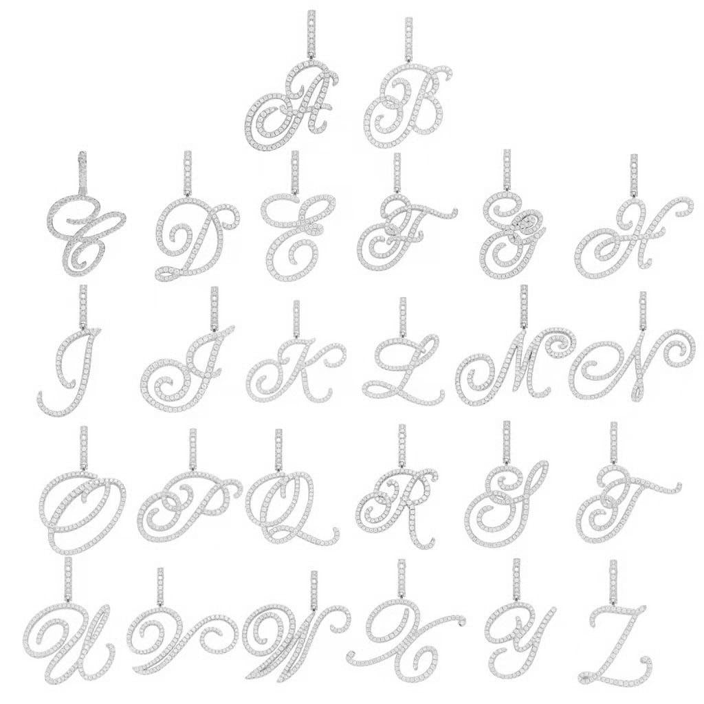 Set of 2 (2 initials necklace include gift), 26 letters necklace, floral alphabet necklace, 20'' Letter Pendant + 24'' Rectangular Tag, buy 1 letter necklace get 1 floral initial necklace free.
