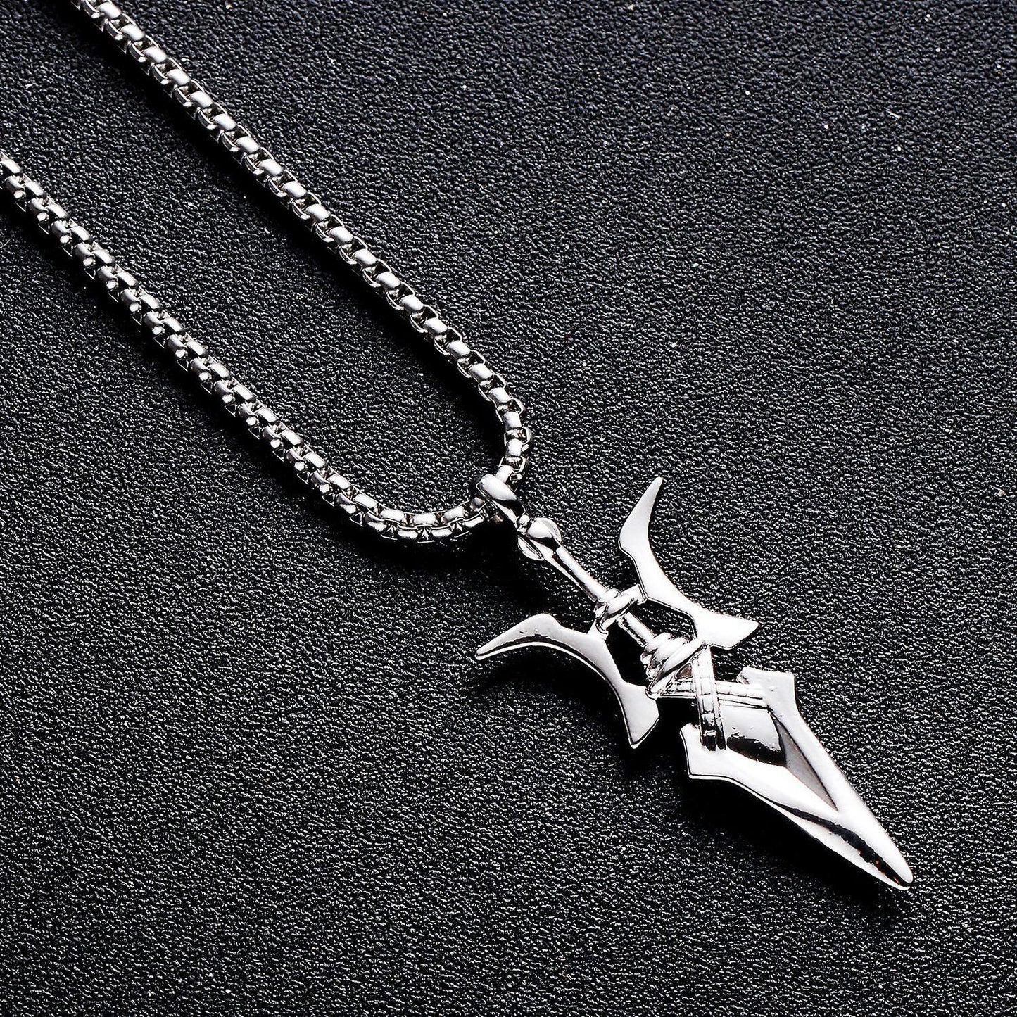 HN037:Hip-Hop Style Necklace, Poseidon Trident Necklace for Women and Men