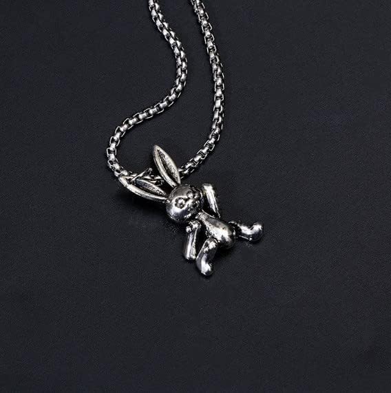 HN019:Hip-Hop Style Necklace,Bunny Astronaut Spaceman Pendant Necklace for Women And Men