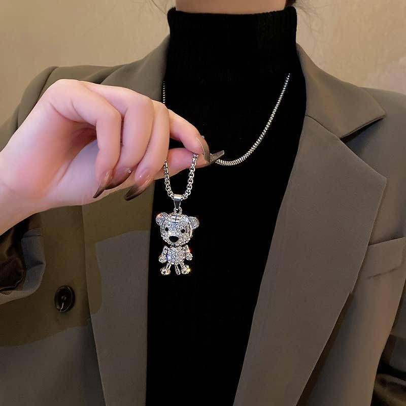 HN032:Hip-Hop Style Necklace,Cute Tiger Pendant Chain Necklace for Women And Men
