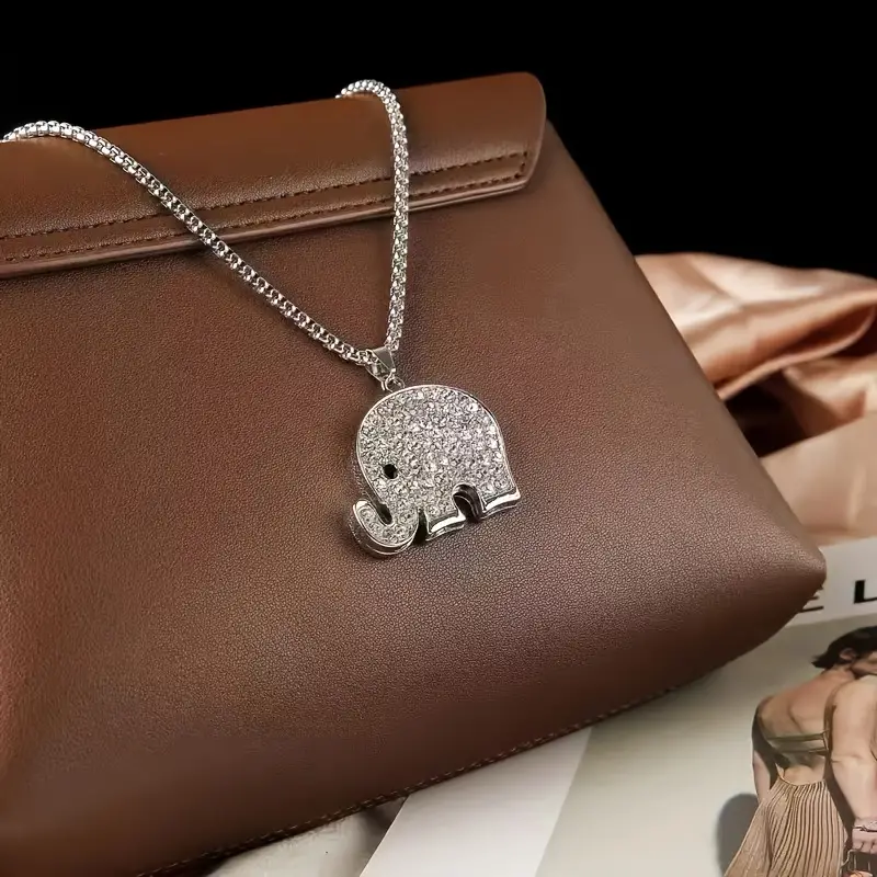 HN040:Hip-Hop Style Necklace,Elephant Necklace for Women And Men