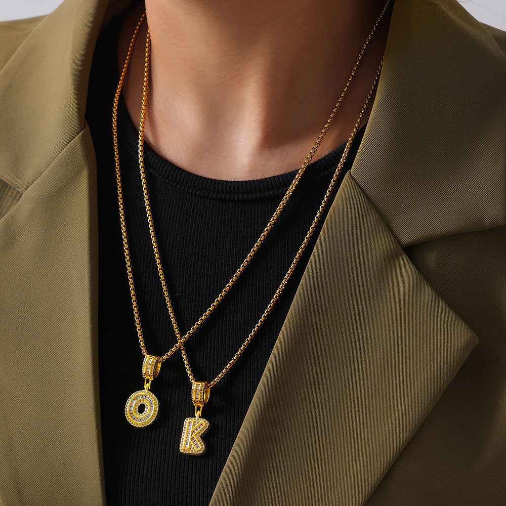 Featured LABUBU letter necklaces