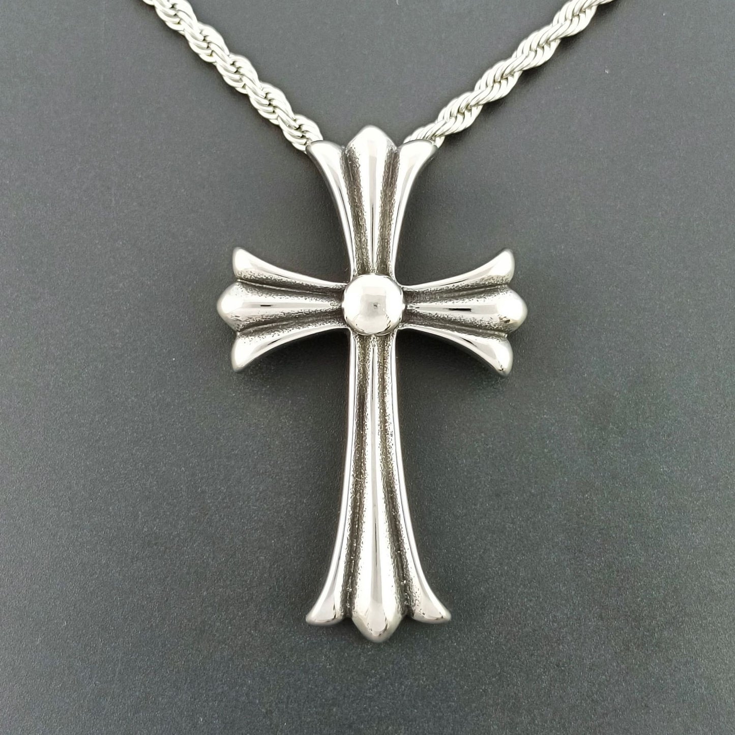 HN062:Hip-Hop Style Necklace, Vintage Cross Pendent Necklace For Women And Men
