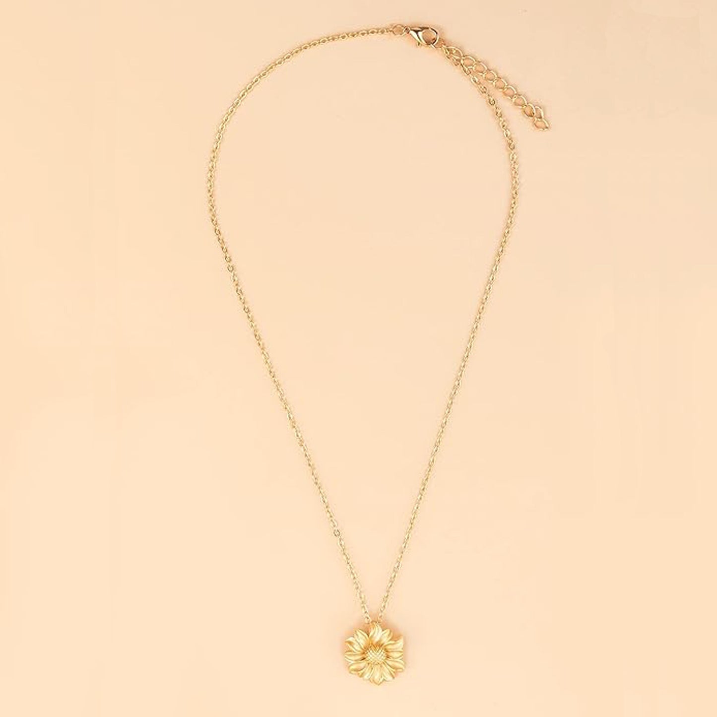 N120:Flower Pendant, Daisy Necklace, Garden Charms, Thin Chain, Stainless Steel Pendent Necklace For Women And Men, Color Not Fade, Waterproof