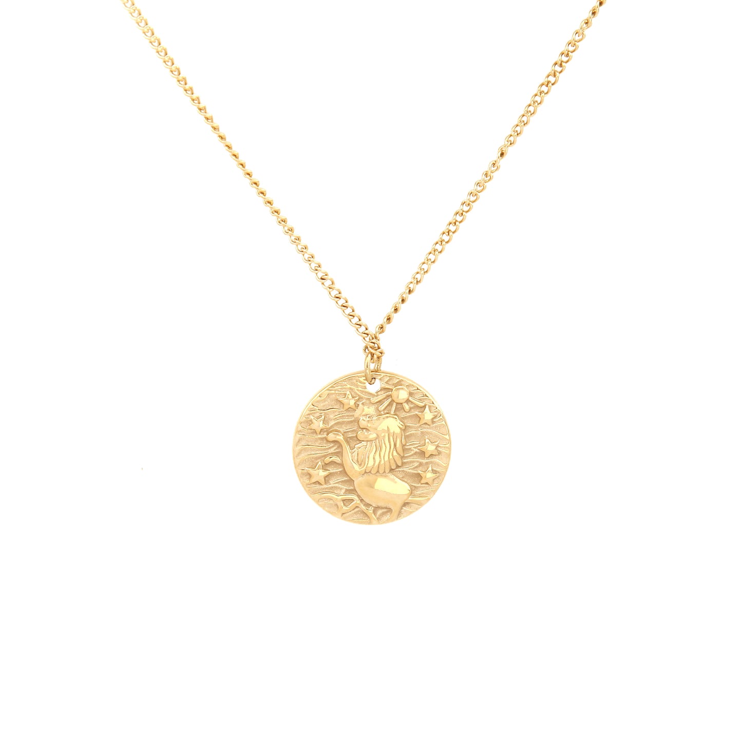 N125:Lion Pendant Necklace, Stainless Steel Necklace For Women And Men, Color Not Fade, Waterproof