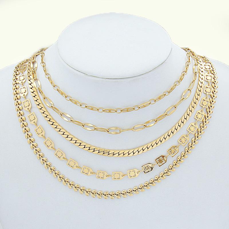 N161:New Fashion Chain Neckalce For Women And Men,Color Not Fade, Waterproof