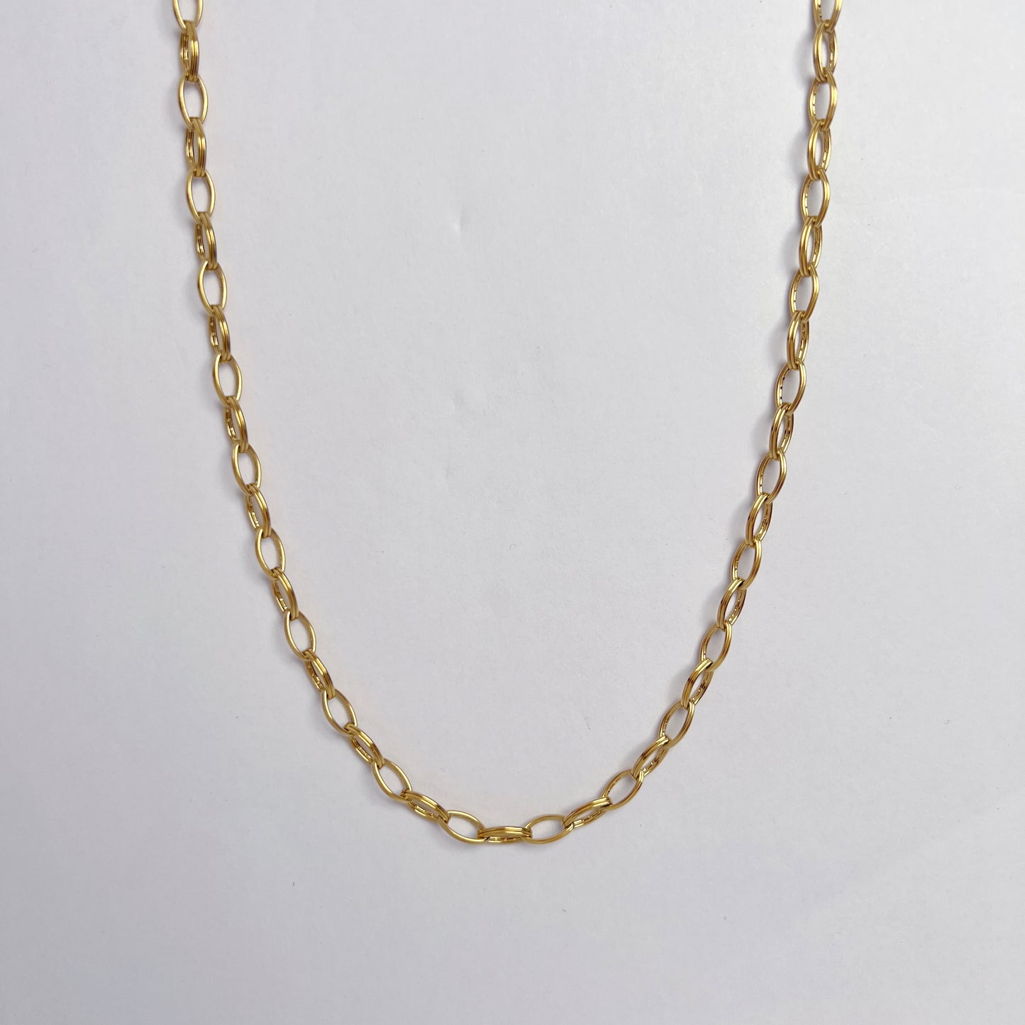 N168:Chunky Chain Necklace Steel Titanium Classical Style Necklace For Women And Men, Color Not Fade, Waterproof