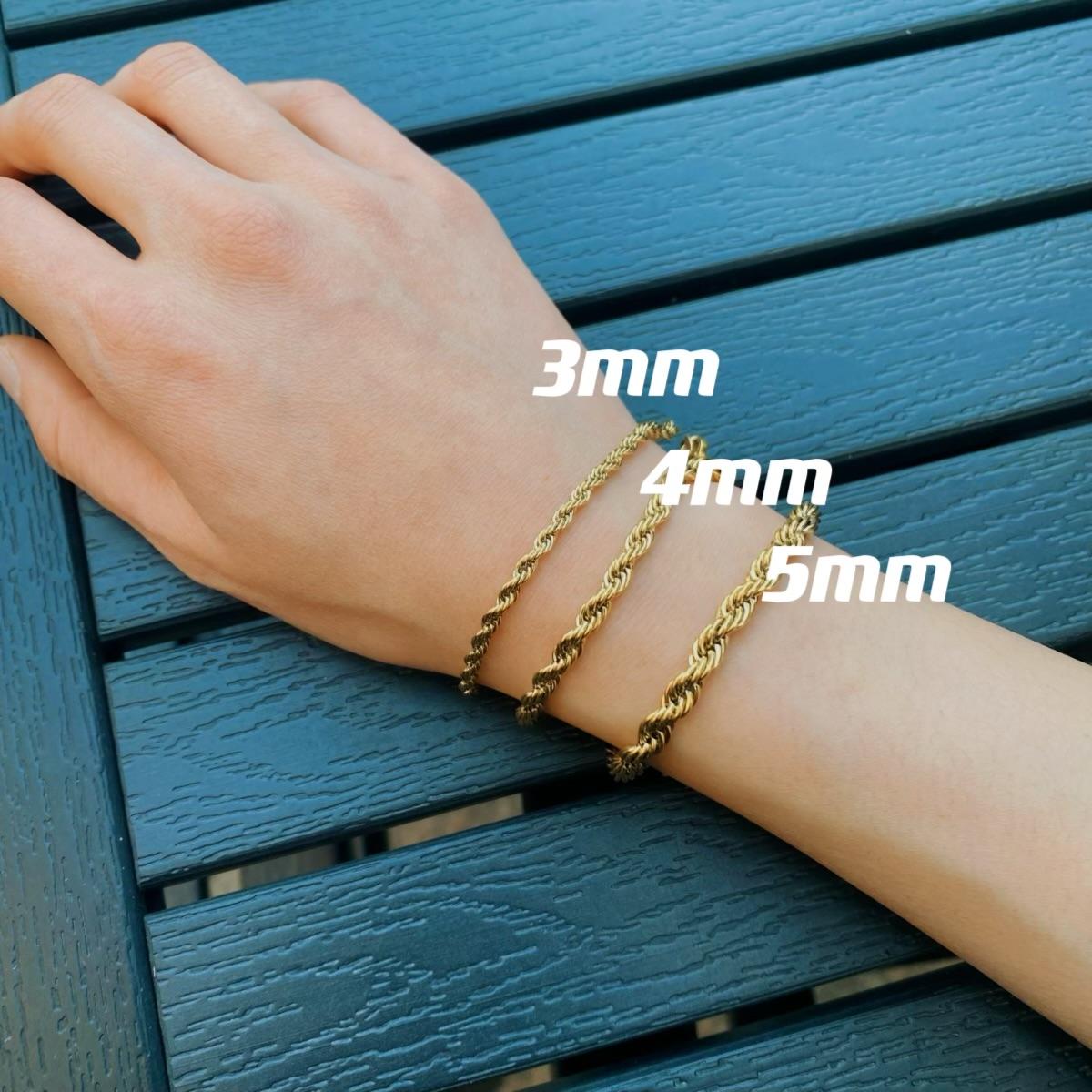 Set couple bracelets, Stainless Steel bracelets, Twist Rope Chain Bracelets Set for Couples – Perfect Gift for Friends, Family, and Loved Ones