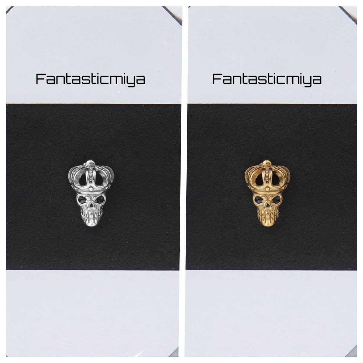 1 count/ Vintage King Crown Stud Earring - Single Earring, Punk Gothic Style, Flat Back, Titanium Stud, Ideal for Men and Women