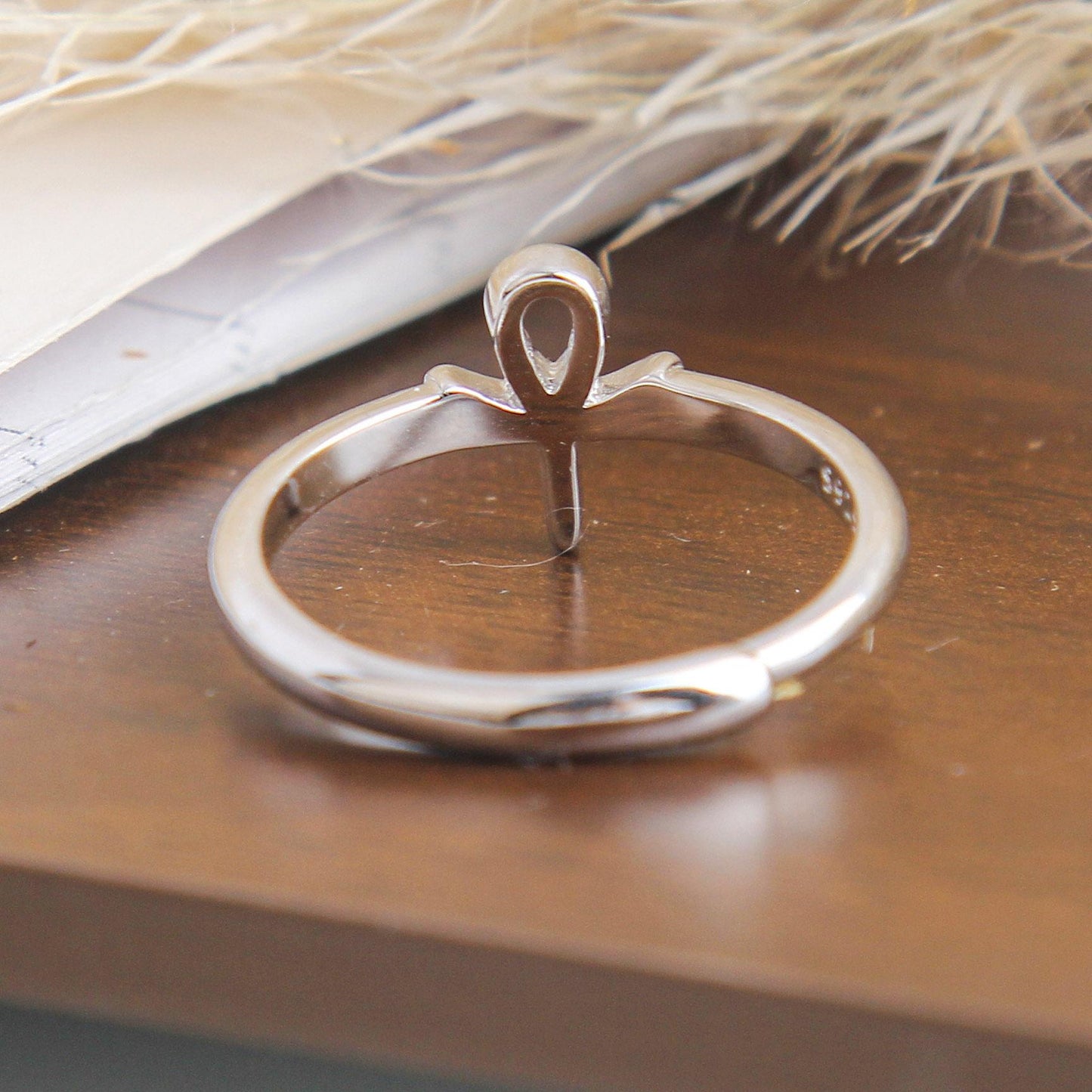 S925 Minimalist Symbol Charm Ring - Sterling Silver, Simple Modern Design with Everyday Versatility, Elegant Fashion Jewelry, Perfect Gift for Women and Daily Wear