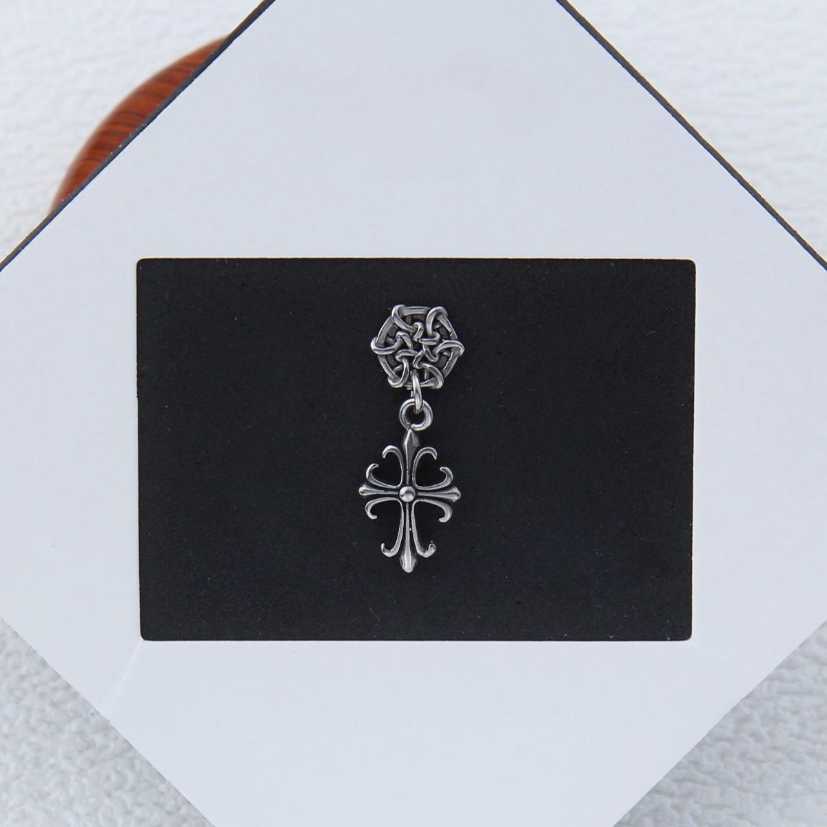 Set/Cross Shaped Helix Cartilage Stud and Hoop Earring Stack – Stainless Steel, Unisex Piercing Jewelry for Men and Women