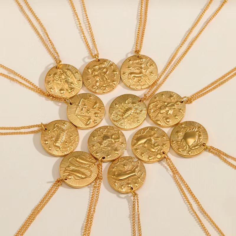 CN003:Dainty Zodiac Necklace for Women Zodiac Sign Necklaces Chain Necklaces For Women and Men