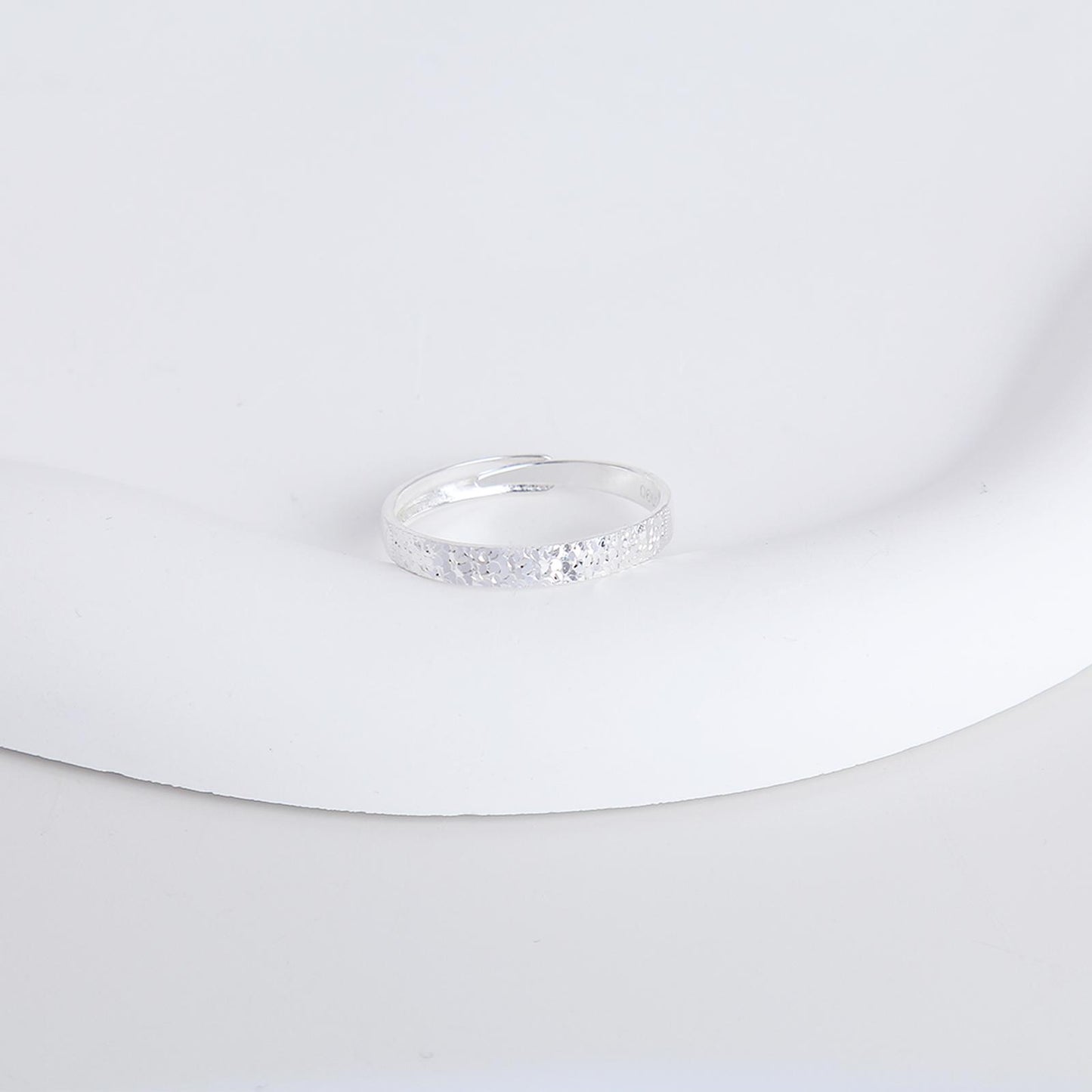 S925 Intricate Textured Silver Ring - Sterling Silver, Detailed Engraved Patterns, Simple Yet Elegant Design, Timeless Fashion Jewelry, Perfect for Daily Wear and Special Occasions