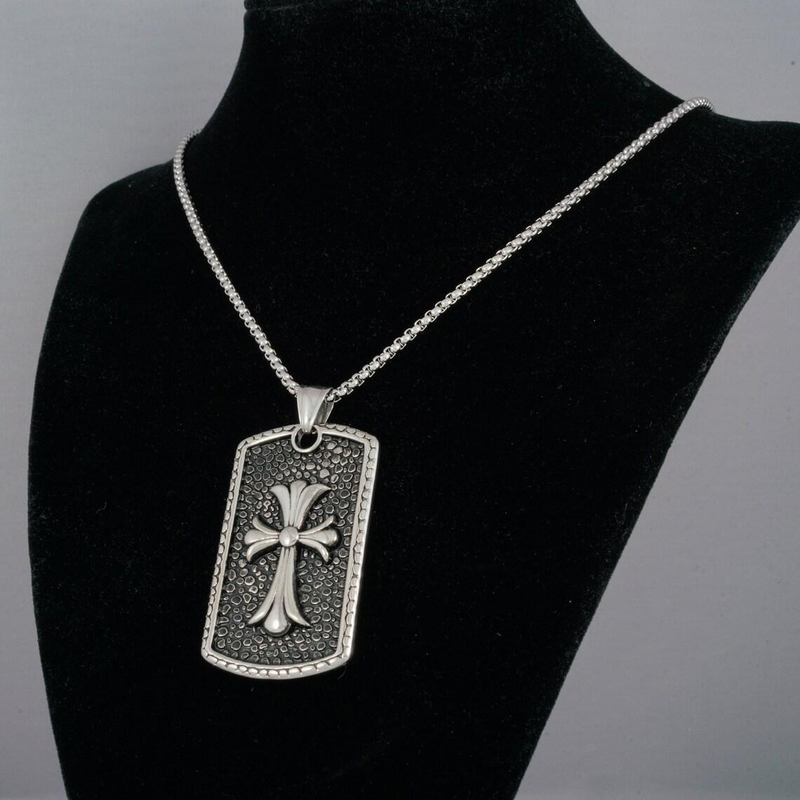 HN027:Hip-Hop Style Necklace, Cross Design Necklace for Women and Men