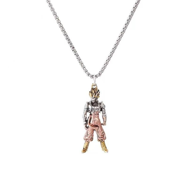 HN067:Hip-Hop Style Necklace,Dragon Ball Z Super SaiYan Goku Pendent Necklace For Women And Men