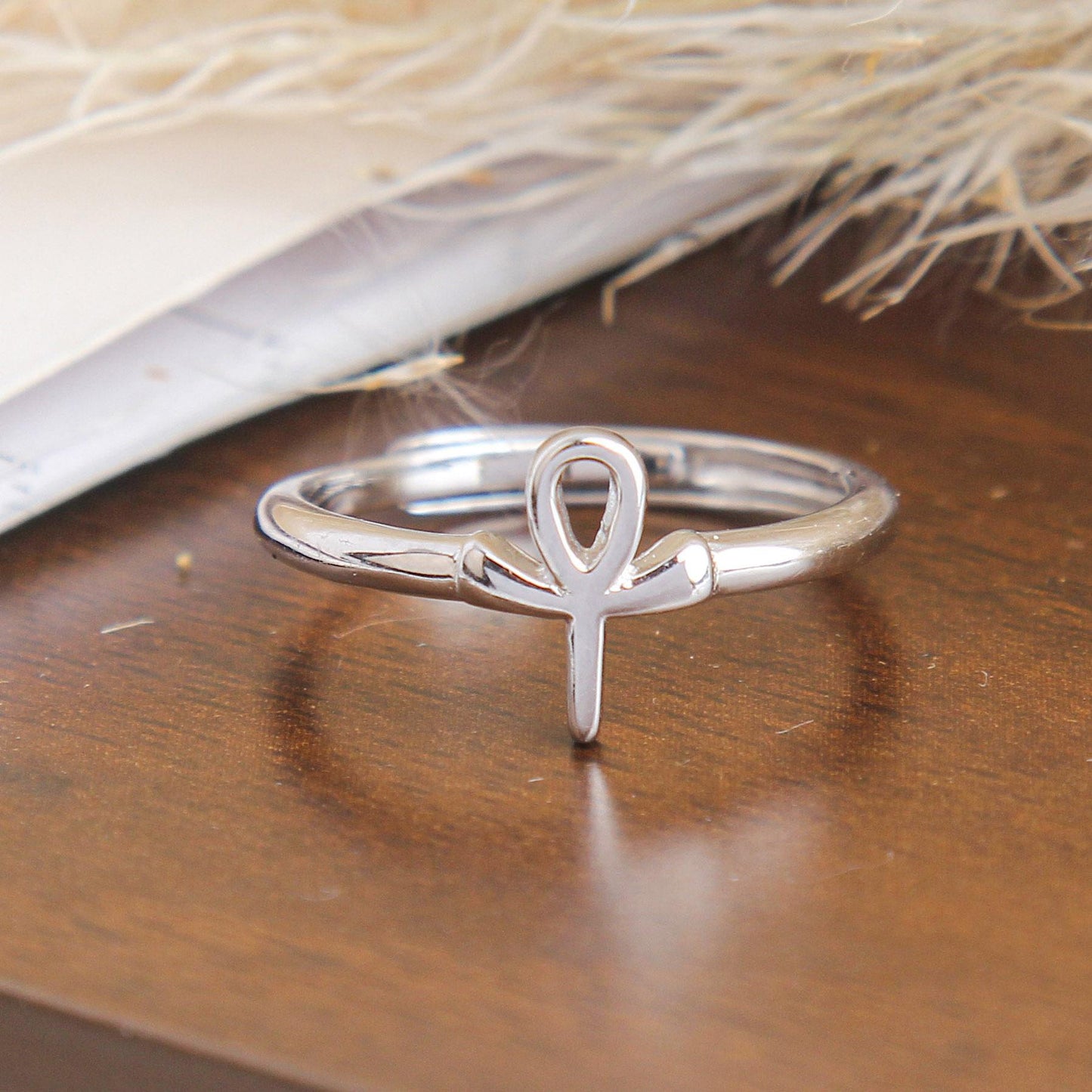 S925 Minimalist Symbol Charm Ring - Sterling Silver, Simple Modern Design with Everyday Versatility, Elegant Fashion Jewelry, Perfect Gift for Women and Daily Wear