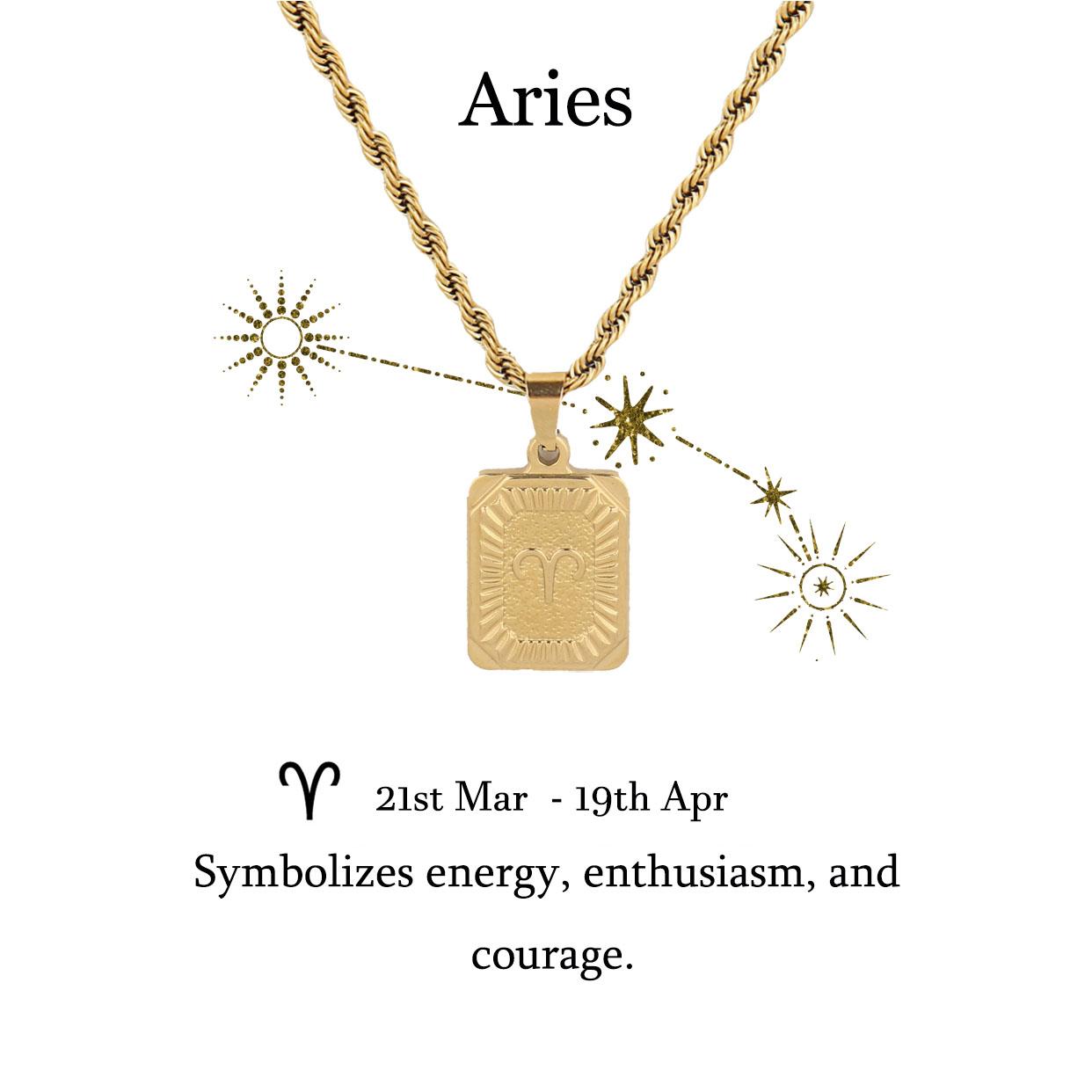 Constellation necklace, Zodiac Sign Stainless Steel Pendant Necklace,star sign Unisex for men women, personalized Charm necklace, customized sign necklace