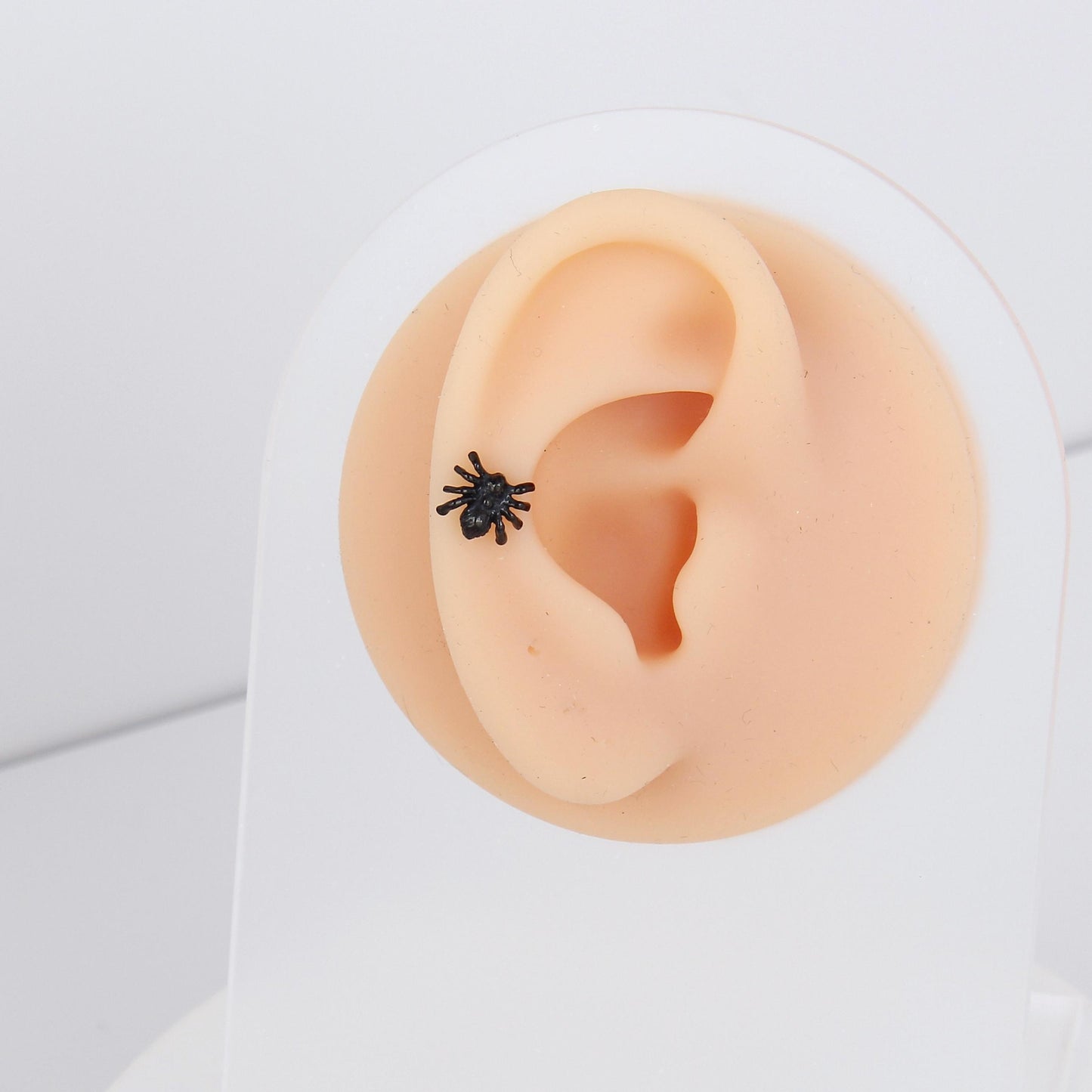 1 count/Punk Gothic spider Stud Earring, Vintage Tiny Spider Stud Earring with Round Back,barbell studs,Halloween Party Cosplay –Titanium Stud, Earlobe Earring, Helix Cartilage Earring for Men and Women,