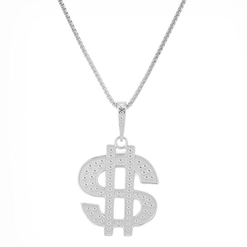 HN020:Hip-Hop Style Necklace,Dollar Sign Necklaces Money Necklace for Women and Men