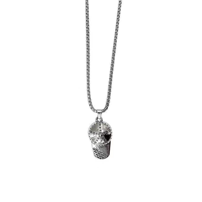 HN074:Hip-Hop Style Necklace,Baseball Cap Pendent Necklace For Women And Men