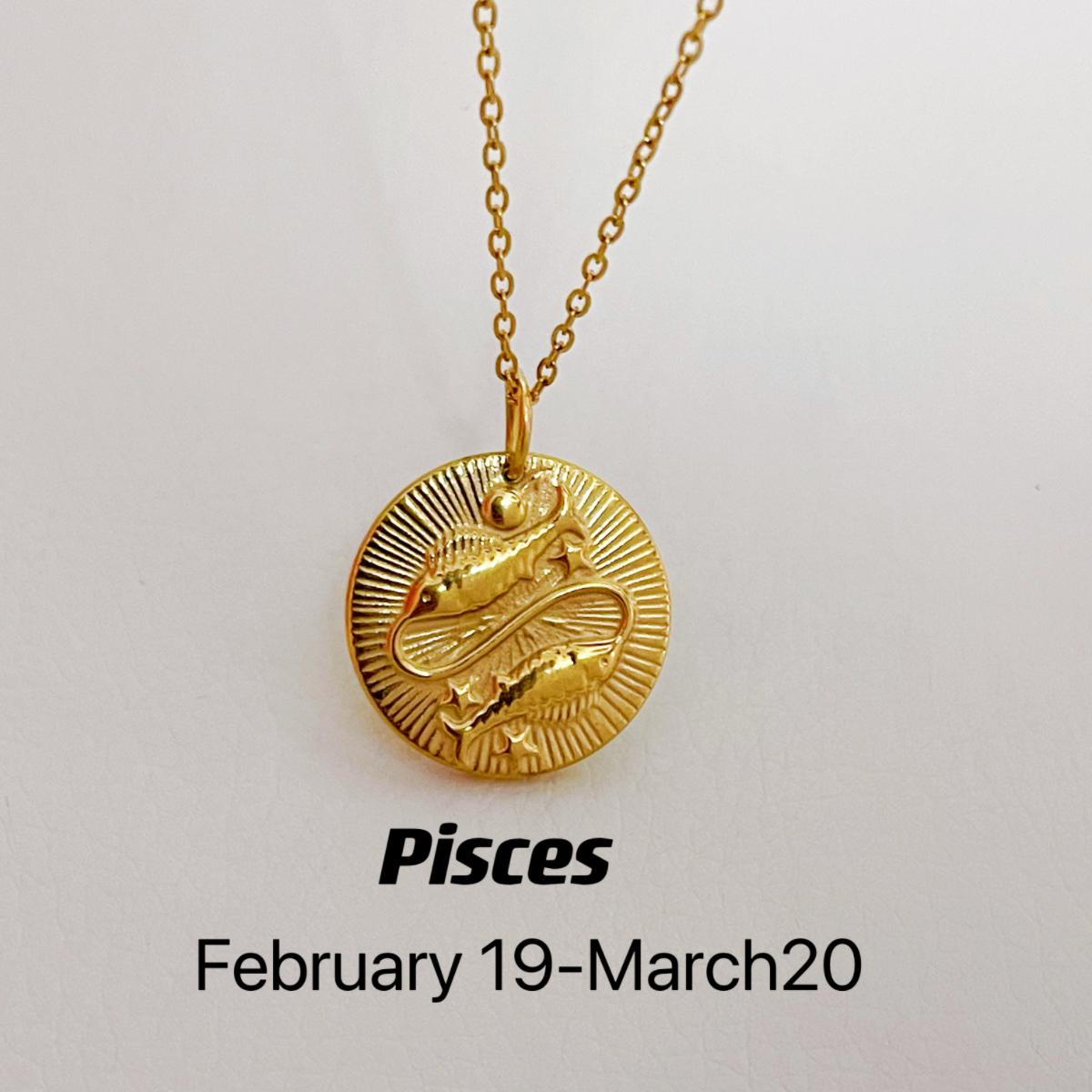 CN003:Dainty Zodiac Necklace for Women Zodiac Sign Necklaces Chain Necklaces For Women and Men