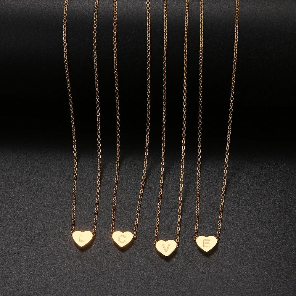 LN009:Hip-Hop Style Classic Heart Letter Pendet Neckalce For Women and Men