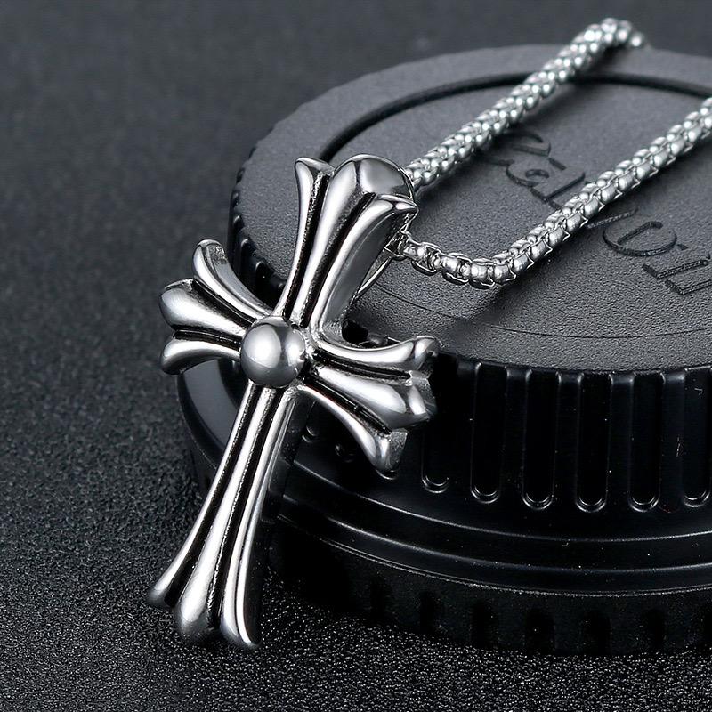 Cross Necklace with  Superior Quality Pendant for Men and Women, Nontarnish stainless steel, color not fade