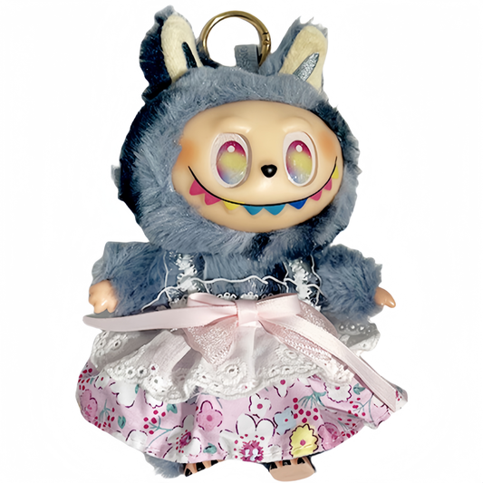 Handemade Labubu Heart Dress Outfit with Accessories