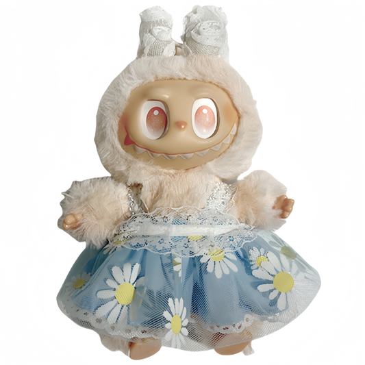 Handemade Labubu Heart Dress Outfit with Accessories