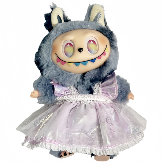 Handemade Labubu Heart Dress Outfit with Accessories