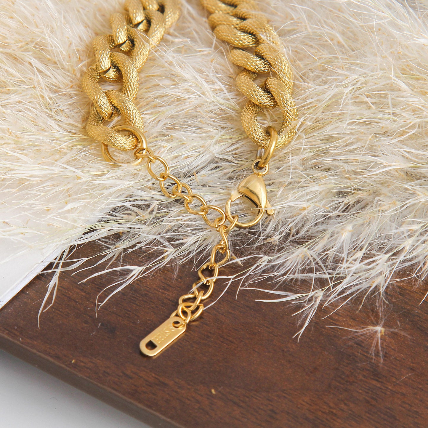 Stainless Steel Bracelet –  Textured Rope Chain Design, Streetwear and Hip-Hop Style Jewelry,  Fit for a Cool and Trendy Look, Perfect for Layering and Everyday Wear