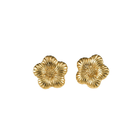 Flower Earlobe Earrings – Stainless Steel, Nontarnish earring, Flower style Piercing Jewelry for Women