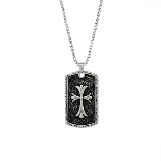 HN027:Hip-Hop Style Necklace, Cross Design Necklace for Women and Men